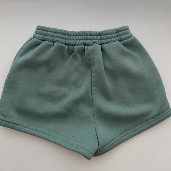 Teal sweat-shorts in a size small - Picture 3 of 3